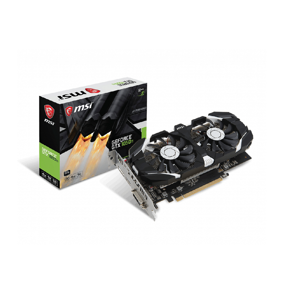 微星MSI GTX1050Ti 4GT OC PCI-E顯示卡NVIDIA GeForce GTX 1050 Ti