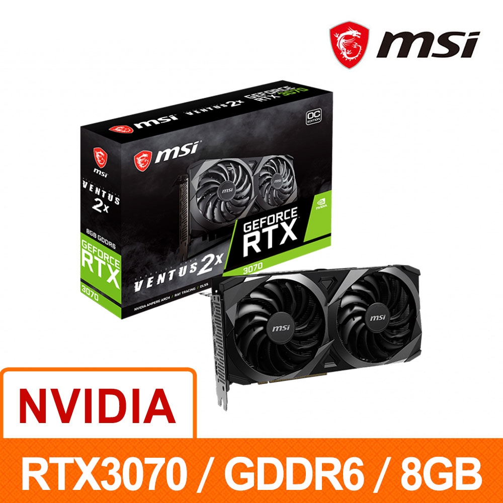 大特価！！ msi 3070 rtx3070 LHR(PC) ventus 2x GeForce 8g PCパーツ