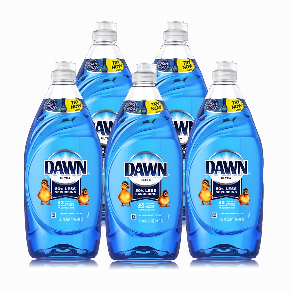 美國 DAWN 3倍濃縮洗碗精-經典原味(19.4oz/573ml)-5入組