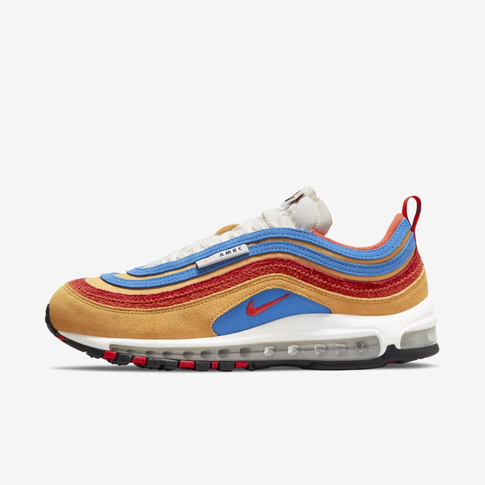 Nike Air Max 97 SE [DH1085-700] 男 休閒鞋 運動 經典 氣墊 緩震 穿搭 麂皮 橘藍紅