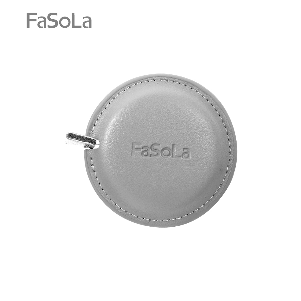 FaSoLa 簡約Mini隨身PU量尺、一鍵自動卡位、收回