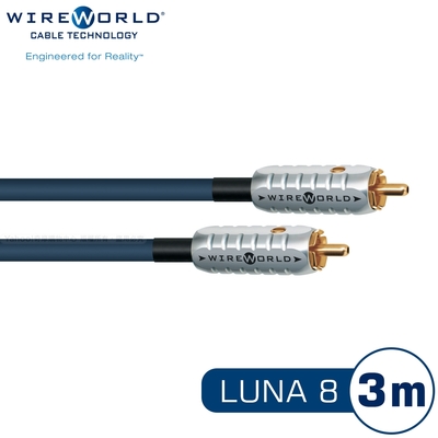 wireworld luna 8 rca音響訊號線 (lui/月亮) – 3m