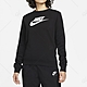 NIKE 耐吉 上衣 長袖上衣 運動 女款 黑 DQ5833-010 AS W NSW CLUB FLC GX STD CREW (3S3439) product thumbnail 1