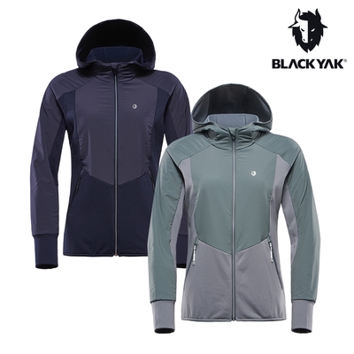 BLACKYAK 女 G.I連帽外套(灰色/藍紫色)保暖 禦寒風 刷毛 連帽外套 |BYBB2WJ205