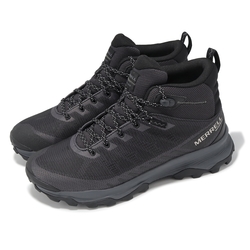 Merrell 戶外鞋 Speed ECO Mid WP 男鞋 黑 灰 防水鞋面 緩衝 抓地 郊山 登山鞋 ML037537