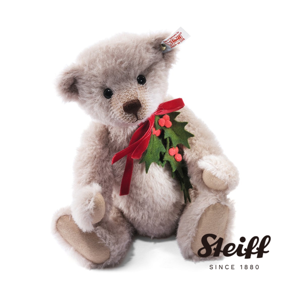 STEIFF德國金耳釦泰迪熊 Holly Teddy Bear 聖誕泰迪熊 限量版