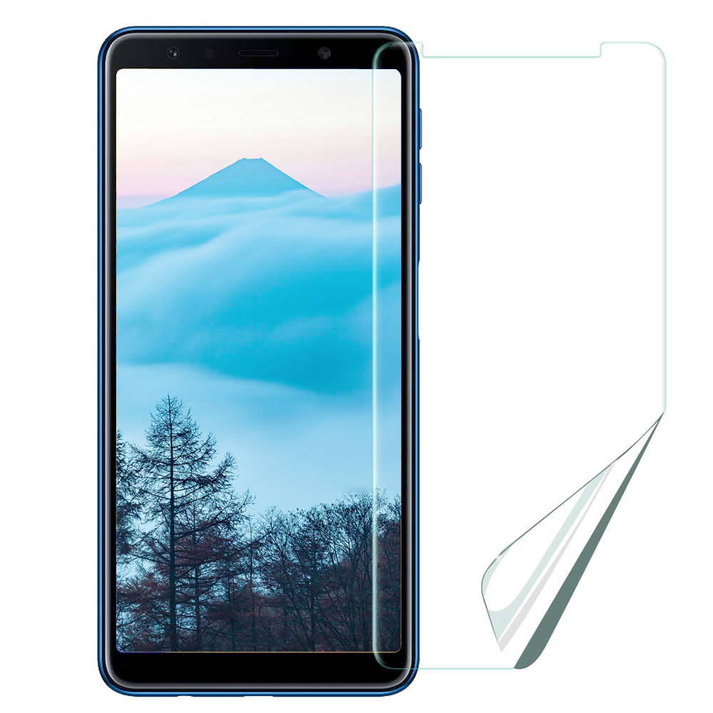 Xmart  for Samsung Galaxy A7 2018 高透光亮面耐磨保護貼