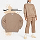 Nike 長袖上衣 Phoenix Sweatshirts 女款 棕木色 內刷毛 寬鬆 休閒 基本款 大學T DQ5734-200 product thumbnail 1