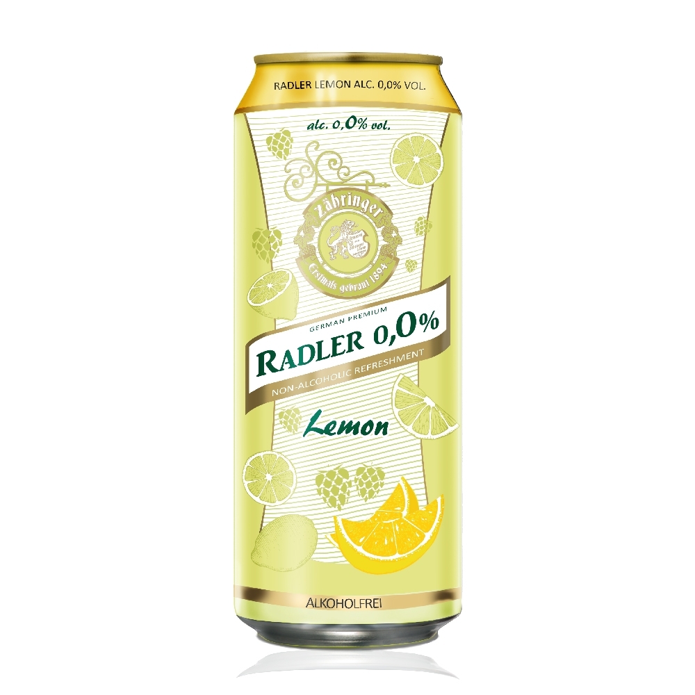 德國 Radler 0.0% 萊德無酒精啤酒風味飲-檸檬(500ml)