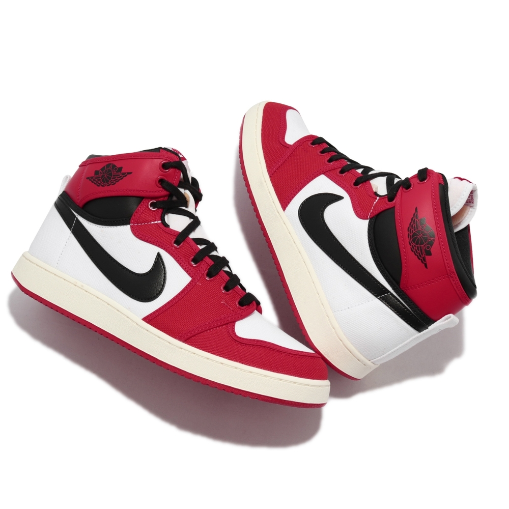 Nike 休閒鞋Air Jordan 1代KO 帆布男鞋喬丹AJ1 Chicago 芝加哥白紅