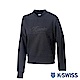 K-SWISS Round Sweat Shirts女圓領長袖上衣-女-黑 product thumbnail 1