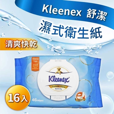 Kleenex 舒潔濕式衛生紙(46張x16入)
