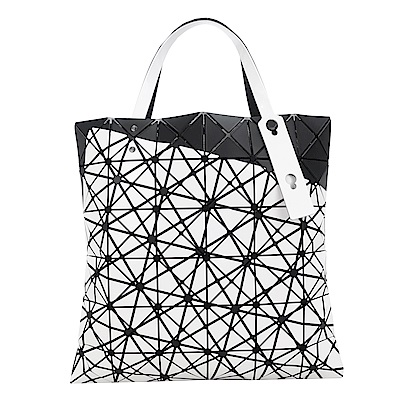 ISSEY MIYAKE 三宅一生 BAOBAO 6x6撞色錯視斜紋手提包(白黑)