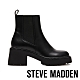 STEVE MADDEN-TACTIC 皮革粗跟短靴-黑色 product thumbnail 1