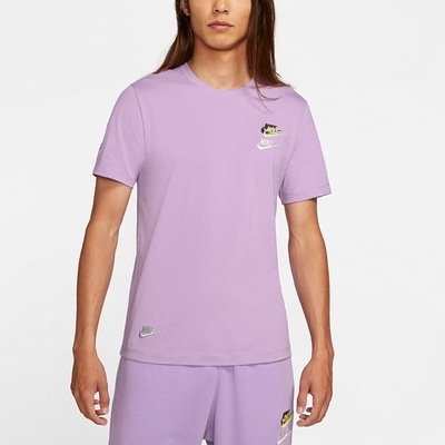 NIKE 耐吉 上衣 短袖上衣 運動 男款 紫 DJ1569-589  AS M NSW TEE CLUB ESSENTIALS