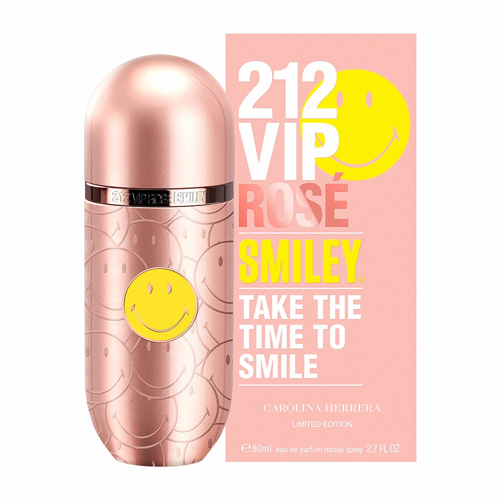 Carolina Herrera 212 VIP粉紅香檳-微笑限量款女性淡香精 80ml