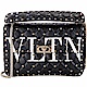 VALENTINO Rockstud Spike VLTN 中型絎縫羊皮兩用搖滾包(黑色) product thumbnail 1