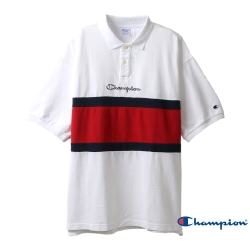 Champion AS拼色Polo衫 白色