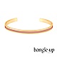 BANGLE UP 復古經典琺瑯鍍金開口手環 -淺粉 product thumbnail 1