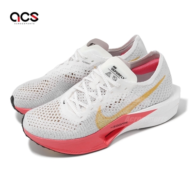 Nike 競速跑鞋 ZoomX Vaporfly Next% 3 女鞋 白 粉紅 碳板 輕量 DV4130-101