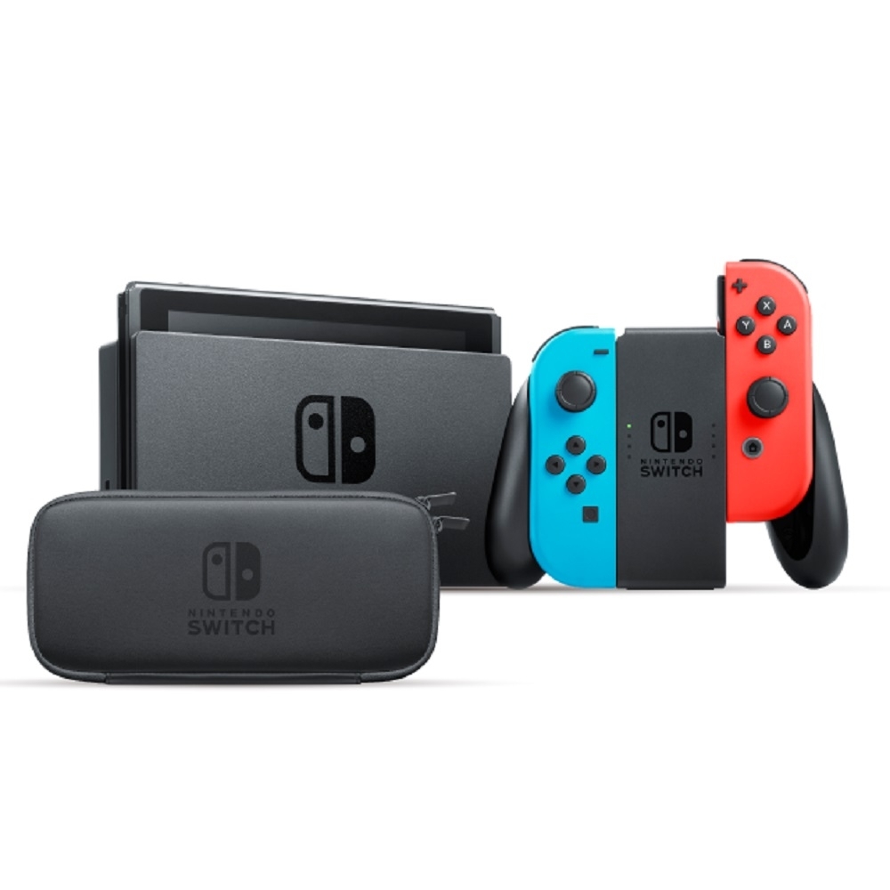 Nintendo 任天堂Switch電力加強版藍紅主機| Switch 主機組合