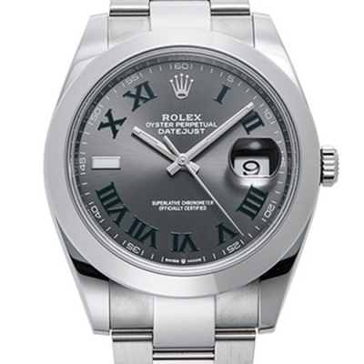 ROLEX 勞力士126300 Datejust蠔式恆動鍊帶款x綠灰羅x41mm