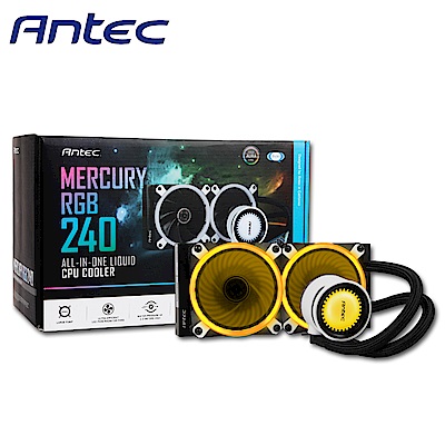 Antec 安鈦克 Mercury 水星 240 RGB CPU水冷散熱器