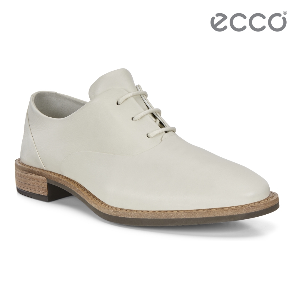 ECCO SARTORELLE 25 TAILORED 英倫風細緻牛津皮鞋 女鞋-米白