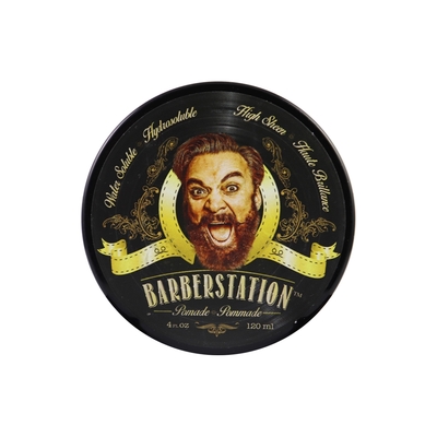 BARBERSTATION巴博士 硬漢髮油(紅)120ml