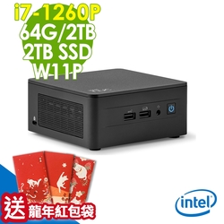 Intel NUC (i7-1260P/64G/2TSSD+2TB/WIFI6/W11P)