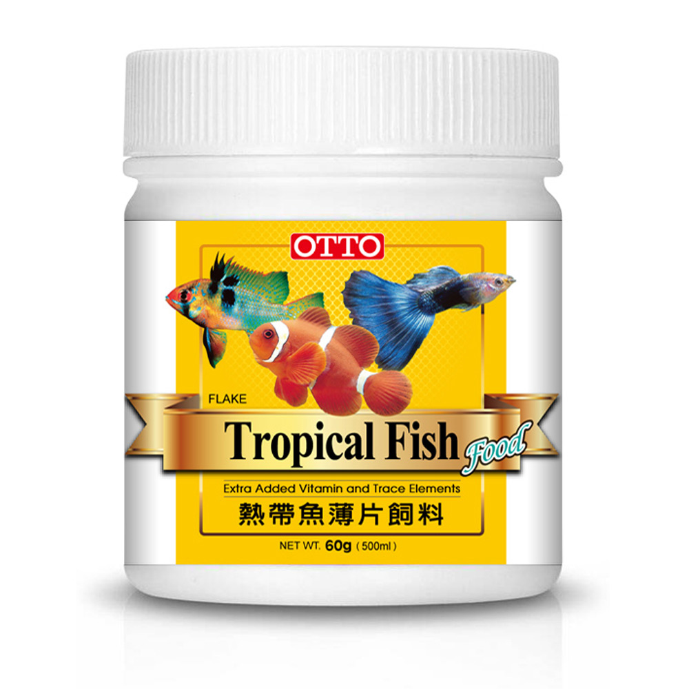 OTTO奧圖 熱帶魚薄片飼料 60g x 2