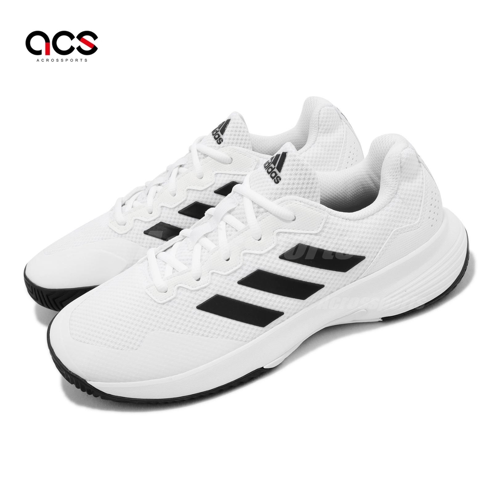 adidas 網球鞋 GameCourt 2 M 男鞋 白 黑 抓地 緩衝 運動鞋 愛迪達 GW2991