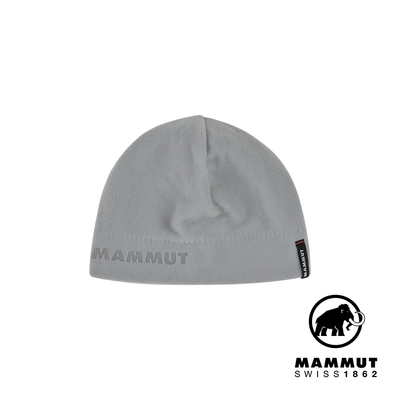 【Mammut 長毛象】Fleece Beanie 保暖刷毛豆豆帽 合金灰 #1191-00540