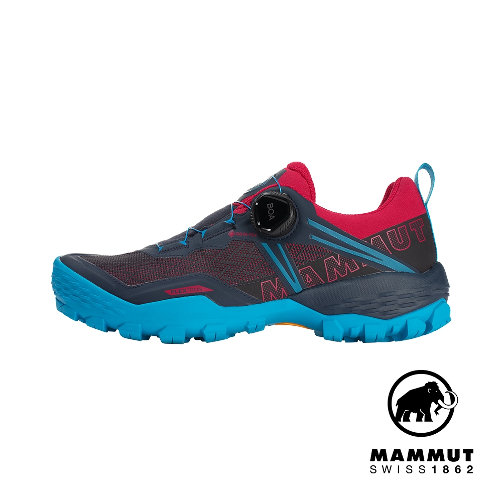 Mammut 長毛象】Ducan BOA Low GTX W 旋轉鞋帶低筒健行鞋女款夜藍/杜鵑