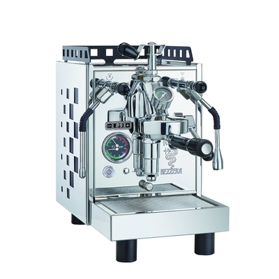 BEZZERA 貝澤拉 R ARIA TOP MN PID 附流量控制專業級半自動咖啡機110V (不鏽鋼 / 方格版)