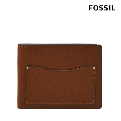 FOSSIL Anderson 真皮短夾-咖啡色 ML4577210