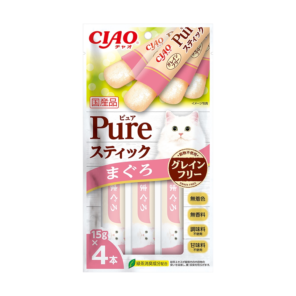 【12入組】日本CIAO PURE寒天肉泥(4種口味) 15g*4入