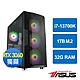 華碩Z790平台[恆星神將]i7-13700K/32G/RTX 3060/1TB_M2 product thumbnail 1