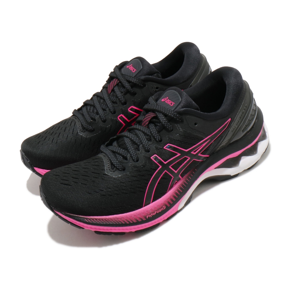 Asics 慢跑鞋 Gel Kayano 27 女鞋 亞瑟士 高支撐 膠底 緩震 穩定 亞瑟膠 黑 粉 1012A649003