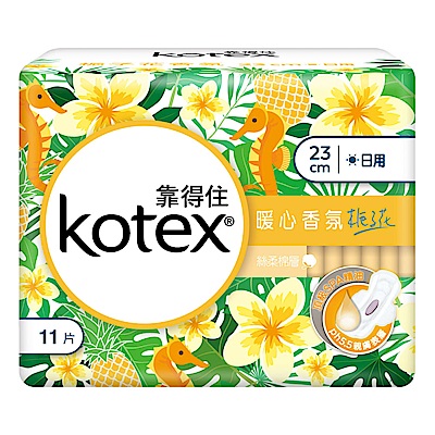 KOTEX 靠得住暖心香氛梔子花日薄23cm11片x2包