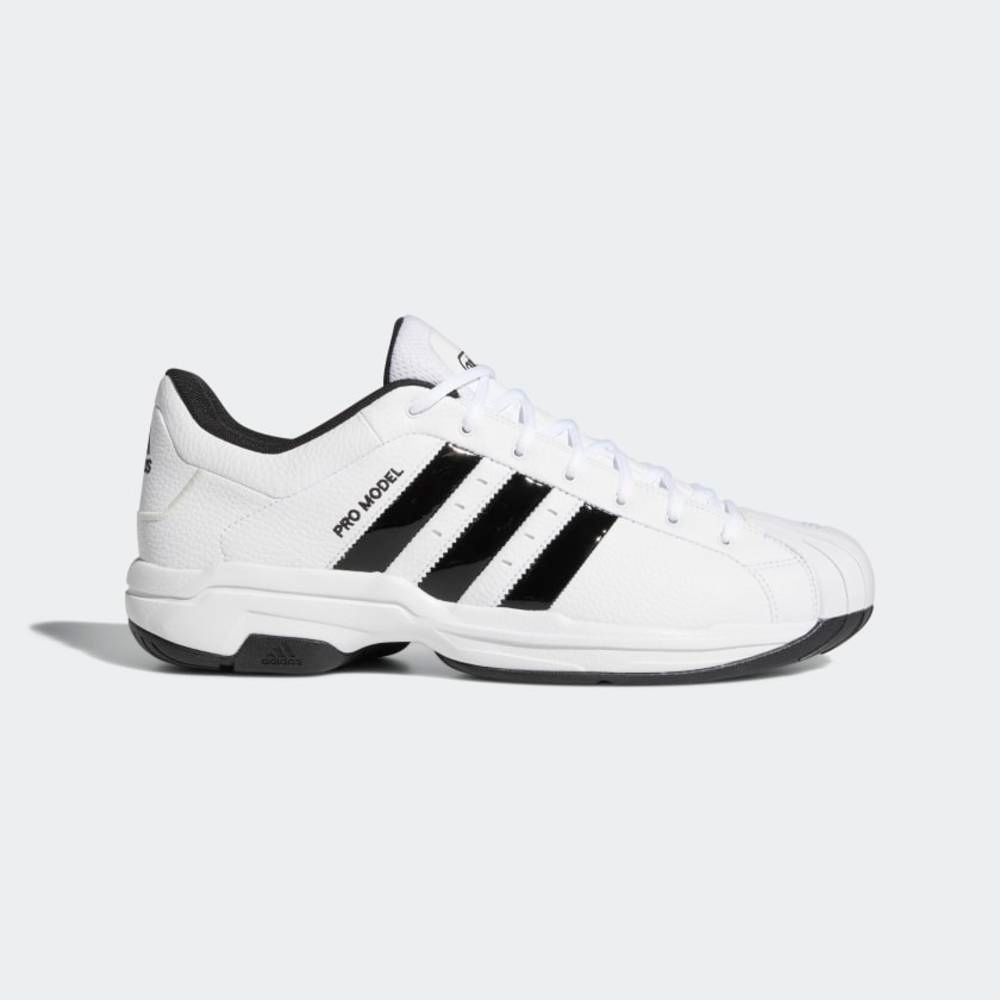 ADIDAS Pro Model 2G Low 男籃球鞋-白-FX4981