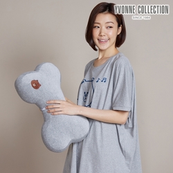 YVONNE 以旺傢飾 熊大立體小骨頭抱枕（LINE FRIENDS）