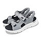 Skechers 涼鞋 Go Walk Flex Sandal-Easy Entry Slip-Ins 男鞋 灰 藍 避震 涼拖鞋 229210GYNV product thumbnail 1