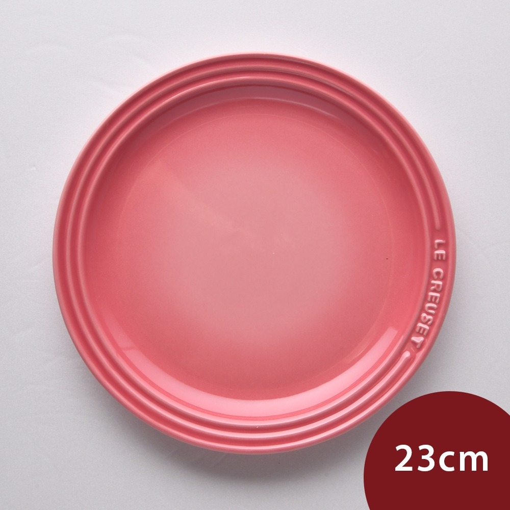 法國Le Creuset 陶瓷餐盤 23cm 薔薇粉