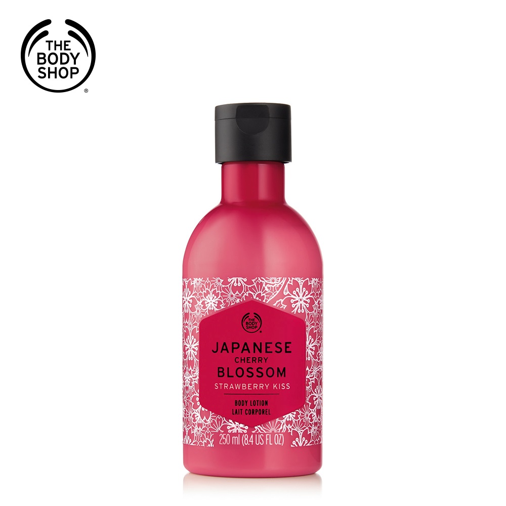 The Body Shop 日本櫻花親親草莓身體潤膚乳250ML