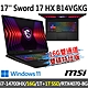 msi微星 Sword 17 HX B14VGKG-025TW 17吋 電競筆電 (i7-14700HX/16G/1T SSD+1T/RTX4070-8G/Win11-16G雙通道雙碟特仕版) product thumbnail 1