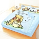 享夢城堡 雙人加大床包涼被四件組-迪士尼小熊維尼Pooh 蜂蜜小事-米黃.藍 product thumbnail 1
