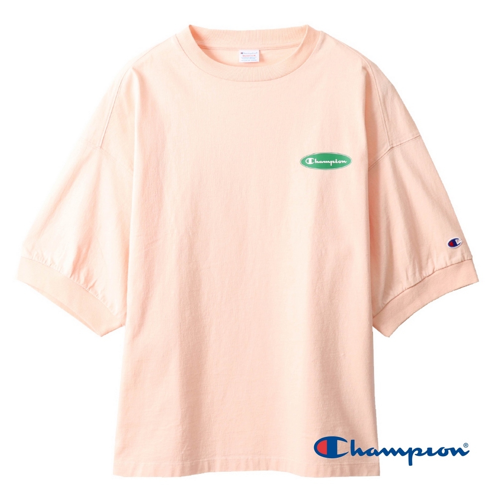 Champion Women's Logo寬鬆短TEE(粉紅色)