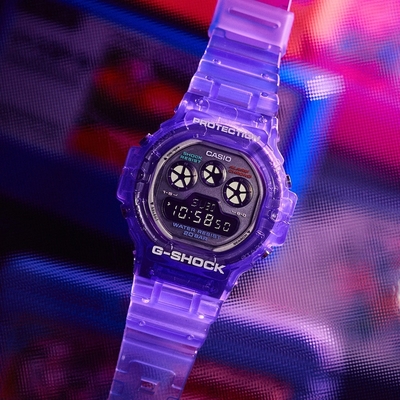 CASIO 卡西歐 G-SHOCK 繽紛半透明手錶 迎春好禮 DW-5900JT-6