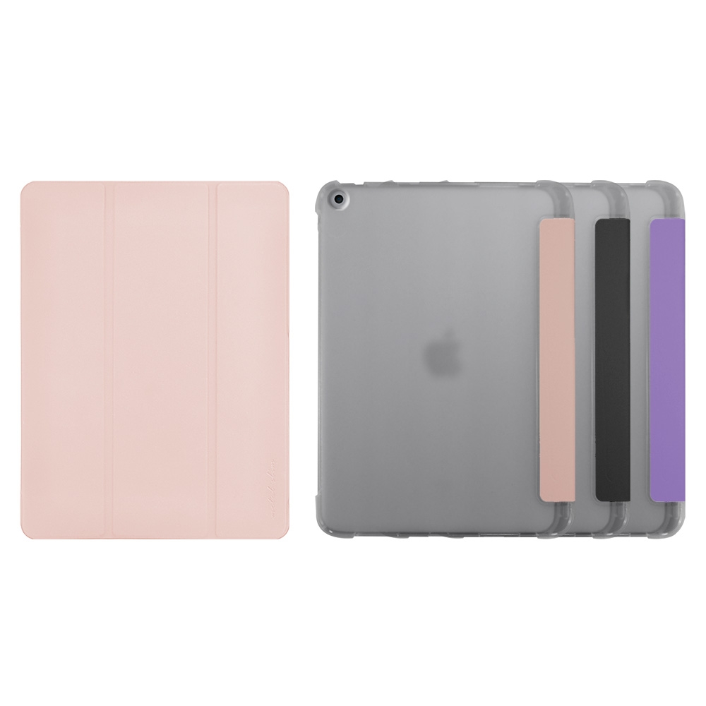 Metal-Slim Apple iPad 10.2吋 (第9代) 2021 TPU軟殼全包覆三折立架式防摔保護皮套(內置筆槽)